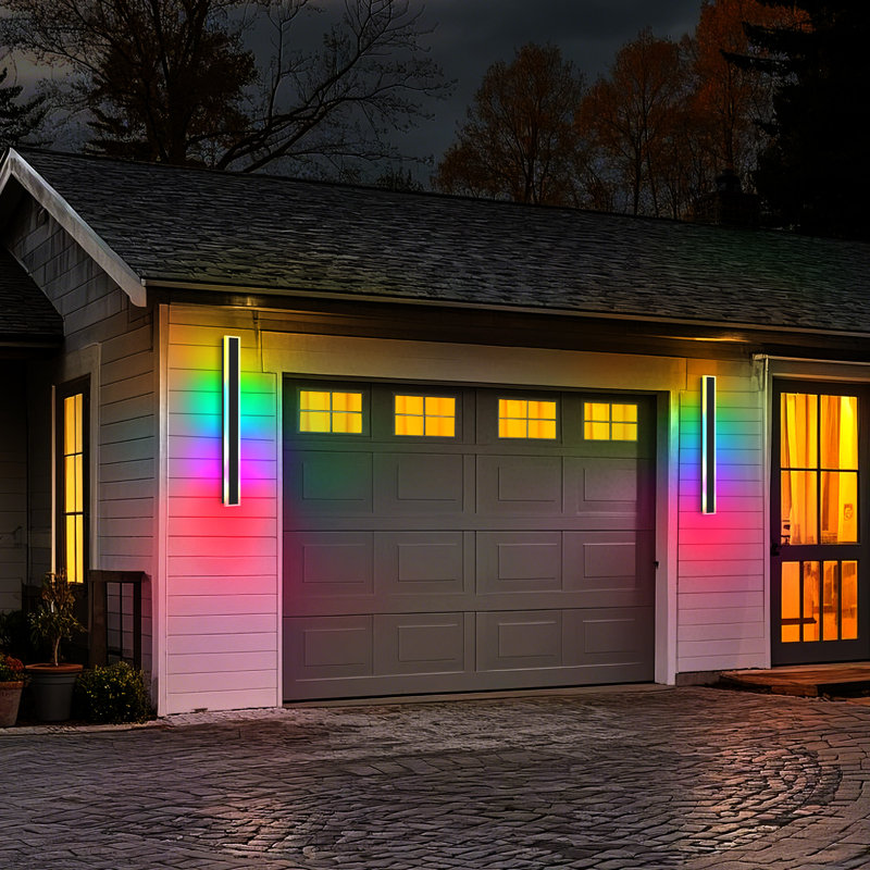 Ivy Bronx IP65 RGB Linear Outdoor LED Wall Lights - Wayfair Canada